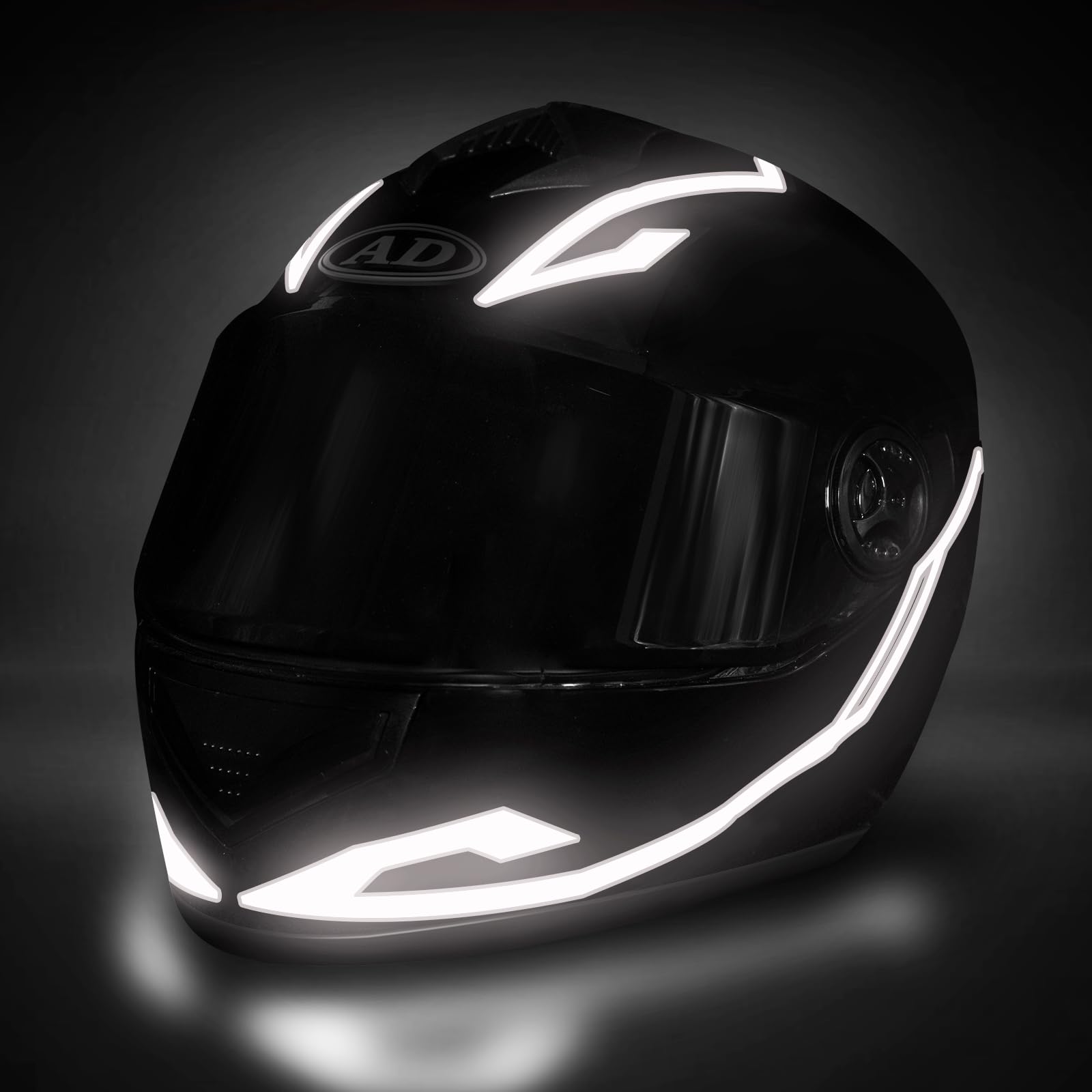 Motorcycle Helmet Light,3 Modes Driving EL Light Strips,Helmet Light Strip,Night Riding Signal Light Decoration Kit