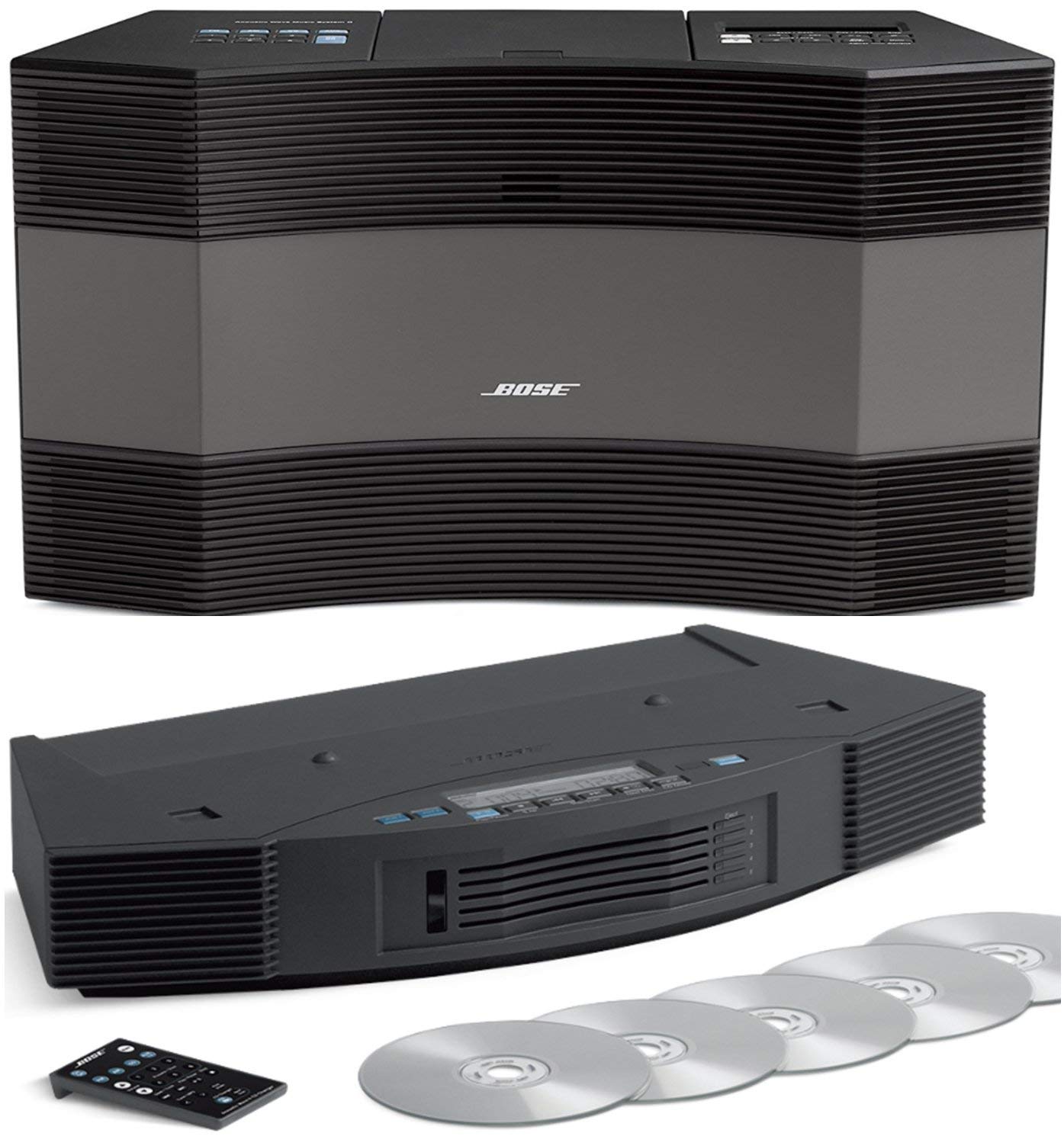 Bose Acoustic Wave Music System and 5-CD Multi Disc Changer II - Graphite Grey (Black)