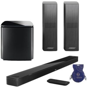 Smart Ultra Dolby Atmos Soundbar, Black, Bundle with Bass Module 700 and 2X Surround Speakers 700