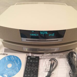 Bose Wave Music System with Multi-CD Changer - Platinum White (Renewed)