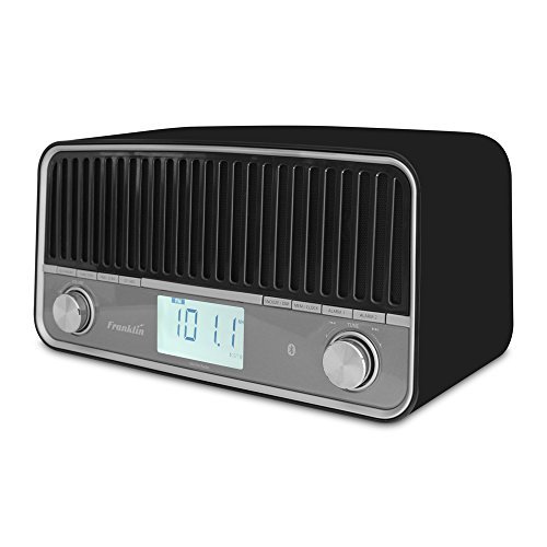 Franklin FR-1 AM/FM Table Radio with Stereo Speakers and Bluetooth