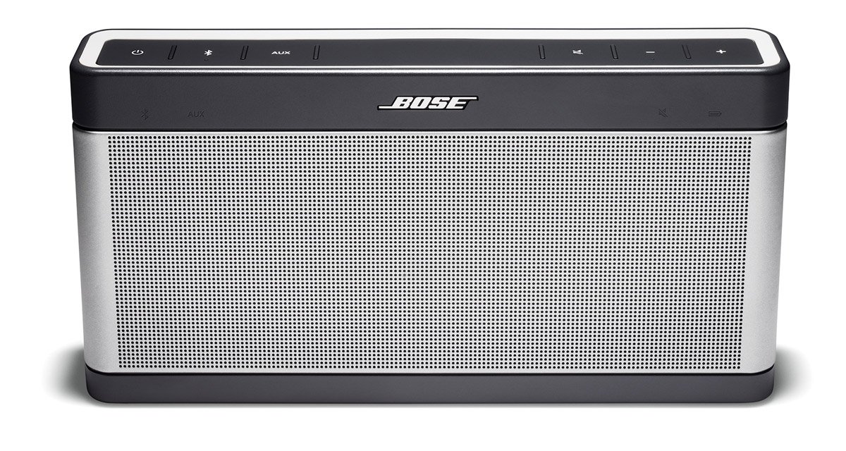 Bose SoundLink III Bluetooth Speaker with Soft Cover Bundle (Gray)