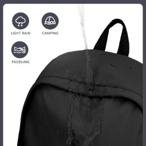 Backpacks For School Backpack For College Bookbag For Women School Bag Book Bags Waterproof Gym Backpack For Women Men Simple Aesthetic Backpack Black