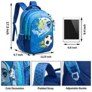 MOHCO Kids Backpack 17inch with Lunch Bag and Pencil Case Lightweight School Backpack for Teens, Girls, Boys, Elementary and Middle school