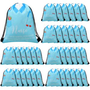 paterr 24 pcs nurse appreciation week nurse gift drawstring backpack nurse day thank you lightweight shoulder bags nurse appreciation nurse gift bag for men women healthcare workers school party gift