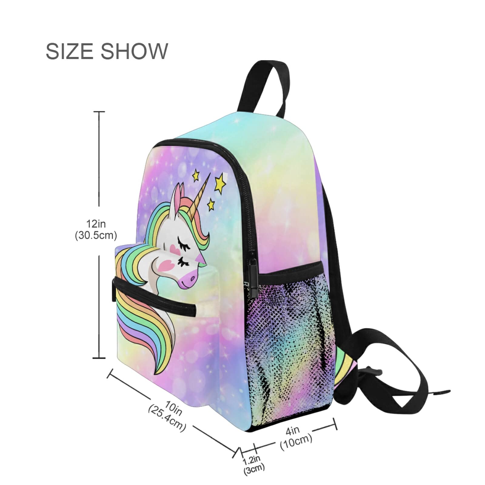 Backpack for Girls Boys Unicorn Galaxy Kindergarten Elementary School Bookbag Cute Book Bags