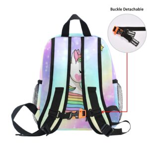 Backpack for Girls Boys Unicorn Galaxy Kindergarten Elementary School Bookbag Cute Book Bags