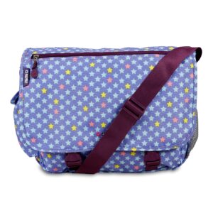 j world new york terry cute messenger bag for women kids school, stardust