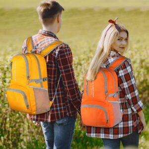 ZOMAKE Lightweight Packable Backpack - 35L Light Foldable Hiking Backpacks Water Resistant Collapsible Daypack for Travel(Orange)