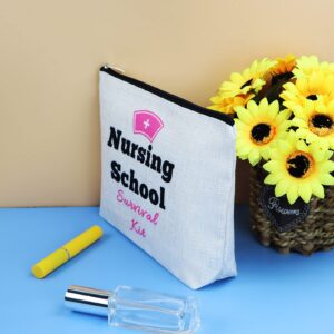 Nursing School Gifts Cosmetic Bag Gift Nurse Gifts for Women Nurse Makeup Bag Practitioner Gift Nurse Appreciation Gift Nurses Day Birthday Graduation Gift for Nurse Nursing Student Makeup Pouch