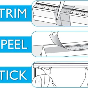 Redi Shade No Tools Easy Lift Trim-at-Home Cordless Pleated Light Blocking Fabric Shade Natural, 36 in x 64 in, (Fits windows 19 in - 36 in)