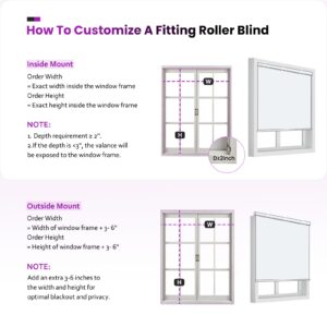 Astomi Motorized Smart Blinds for Windows Rechargeable Automatic Roller Blackout Shades with Remote Control Compatible with Alexa Google Assistant Customized (Fabric-Dark Grey)