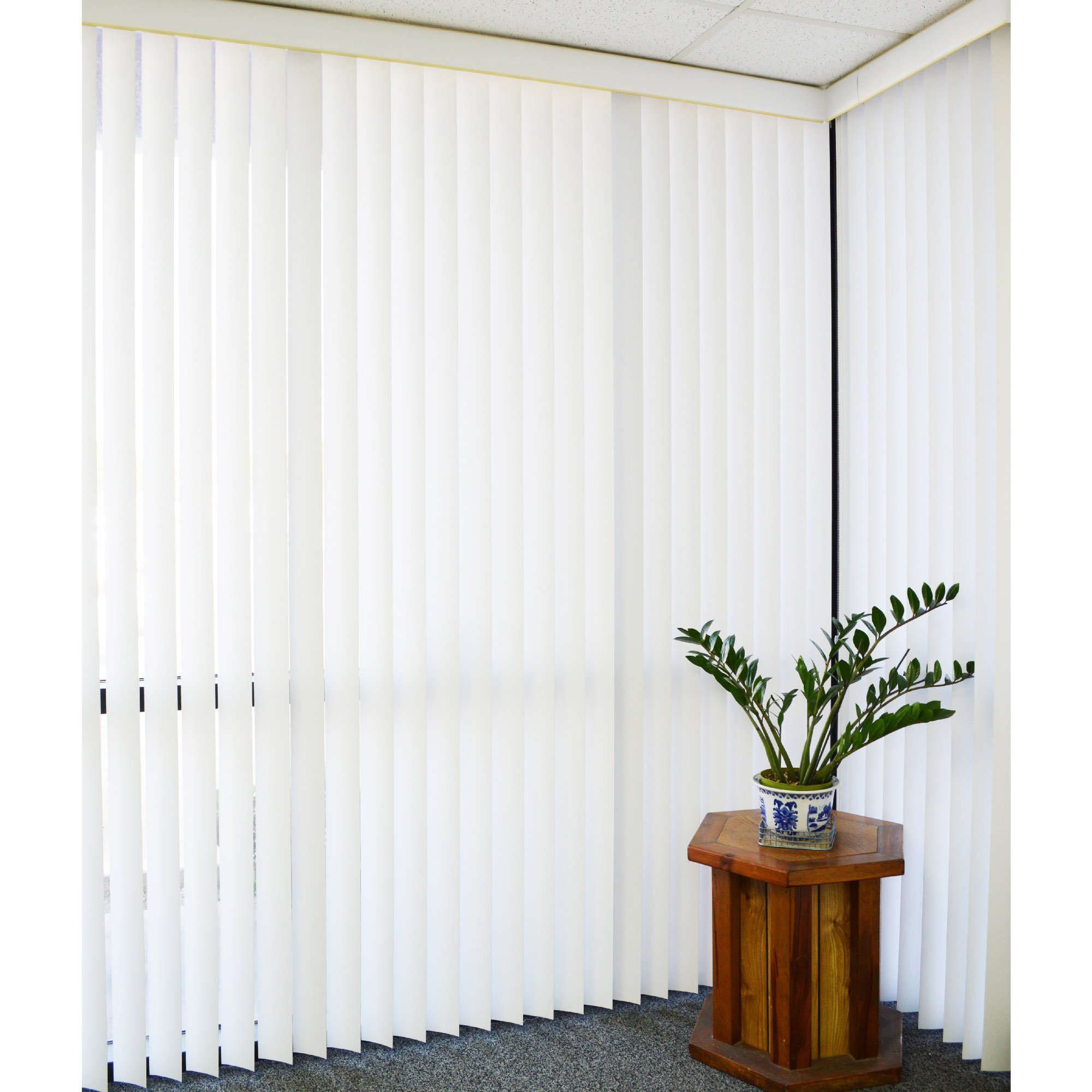 DALIX 82.5" White Vertical Replacement Blinds Slats Sliding Door Window (3 Pack)