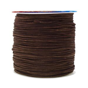 mandala crafts strings lift cords - roman shades cord brown 2mm nylon cord - 109 yds braided nylon string