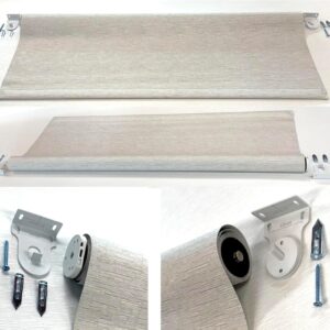 HILADUO Motorized Roller Blinds Customized Size Width 20-105 Inches