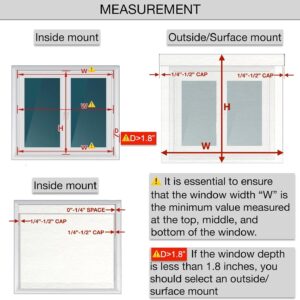 HILADUO Motorized Roller Blinds Customized Size Width 20-105 Inches