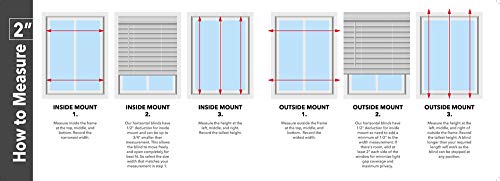 Blinds Giant, 2" Cordless Faux Wood Blind 35" (W) X 64" (L) White, Cordless Lift and Want Tilt.