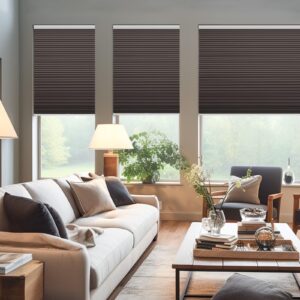 Changshade Cordless Blackout Cellular Shade, Honeycomb Shade with The Diameter of 1.5 inch Honeycombs, Room Darkening Pleated Window Shade for Bedroom, Children Room, 24 inches Wide, Taupe CEL24TP64C