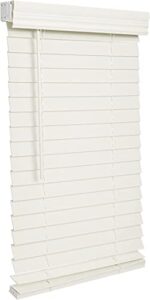 lotus & windoware cordless 2" faux wood blind 46" wide x 36" long, soft white, smooth (fcx4636wh) - 46 x 36,soft white