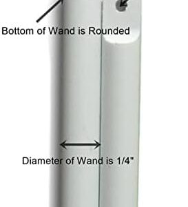 GMA Group New White Blind Wand/Rod - High Strength (30" Long - 2 Piece Pack)