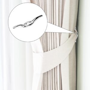 4 Pcs Hook for Blinds Cord,Zinc Alloy Blind Cord Holder with Screws Blind Cord Safety Rope Cleat Window Rope Cleat Hook Blind Accessories Hooks for Home Office Window Blinds Curtains Sun Shades Ropes