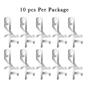 10 PCS 1-7/8 Inches Plastic Valance Clips for Blinds, Blind Clips for Valance Replacement Clips, Window Blind Clips, Wood Blind Valance Clips, Blind Channel Cover Clips