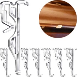 2.5 inch valance clips, clear plastic valance clips for blinds, hidden window blind clips for horizontal blind valance (6 pcs)