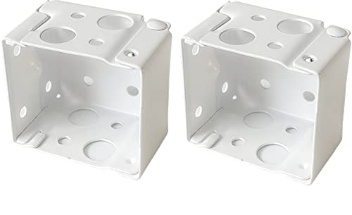 Cutelec Box Mounting Bracket 1set for 1-1/2" Blinds White Color Window Blinds Headrail Bracket