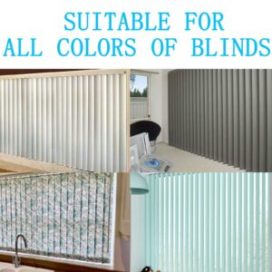 30 Sets (60 Pcs) Vertical Blinds Replacement Slats Panels, Vertical Blind Repair Tabs Kit, Clear Apartment Blinds Replacement Fixers, Horizontal Blinds Replacement Parts