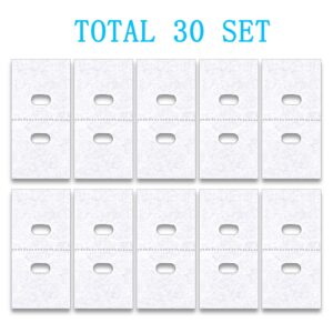 30 Sets (60 Pcs) Vertical Blinds Replacement Slats Panels, Vertical Blind Repair Tabs Kit, Clear Apartment Blinds Replacement Fixers, Horizontal Blinds Replacement Parts