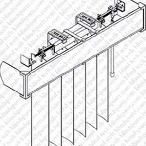 Cutelec Vertical Blind Valance Corners 4 Pack 3.5inch Clear Plastic for L Sharp Dust Cover,Blinds Parts,Accessory,Components