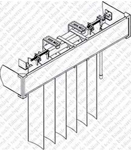 Cutelec Vertical Blind Valance Corners 4 Pack 3.5inch Clear Plastic for L Sharp Dust Cover,Blinds Parts,Accessory,Components