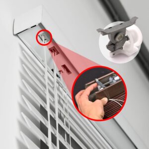 Amazing Drapery Hardware High Profile Cord Tilter for Horizontal Blinds 1ct - 1/4" Square Rod Compatible, Durable Control Mechanism