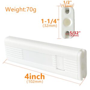 Cutelec Cord Weight Spare 2pcs for Vertical Blind, Roller Blinds Window Shutter White Plastic Safety Handle Tensioner Device Blinds Accessories