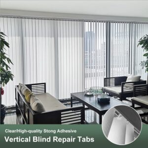 Vertical Blind Repair Tabs/Blind Fixer Tabs/Verticle Blind Repair Kit for Vertical Blinds Replacement Slats（40pcs）