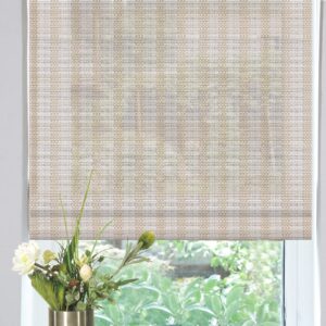 lantime custom wood roman shades, bamboo light filtering shades blinds for windows and doors, color 1