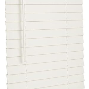 LOTUS & WINDOWARE Cordless 2" Faux Wood Blind 31" Wide x 72" Long, Soft White, Smooth (FCX3172WH) - 31 x 72,Soft White