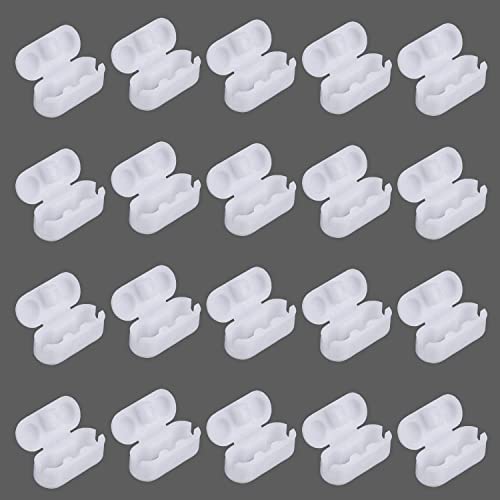 20 Pack Replacement Vertical Roman Roller Blind Ball Chain Cord Connector Clips (Plastic A)