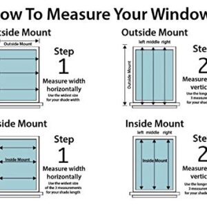 Radiance Cordless Bamboo Roman Shades for Windows - Flatstick Bamboo Blinds for Semi-Private Light Control - Easy to Lift & Fold Up Window Shades - Driftwood - 39 in. W x 64 in. L - (2208864E)