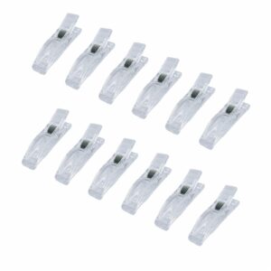 12 clips for pleated paper blinds shades, clear plastic blinds clips for window temporary window blinds shades clips that hold curtains