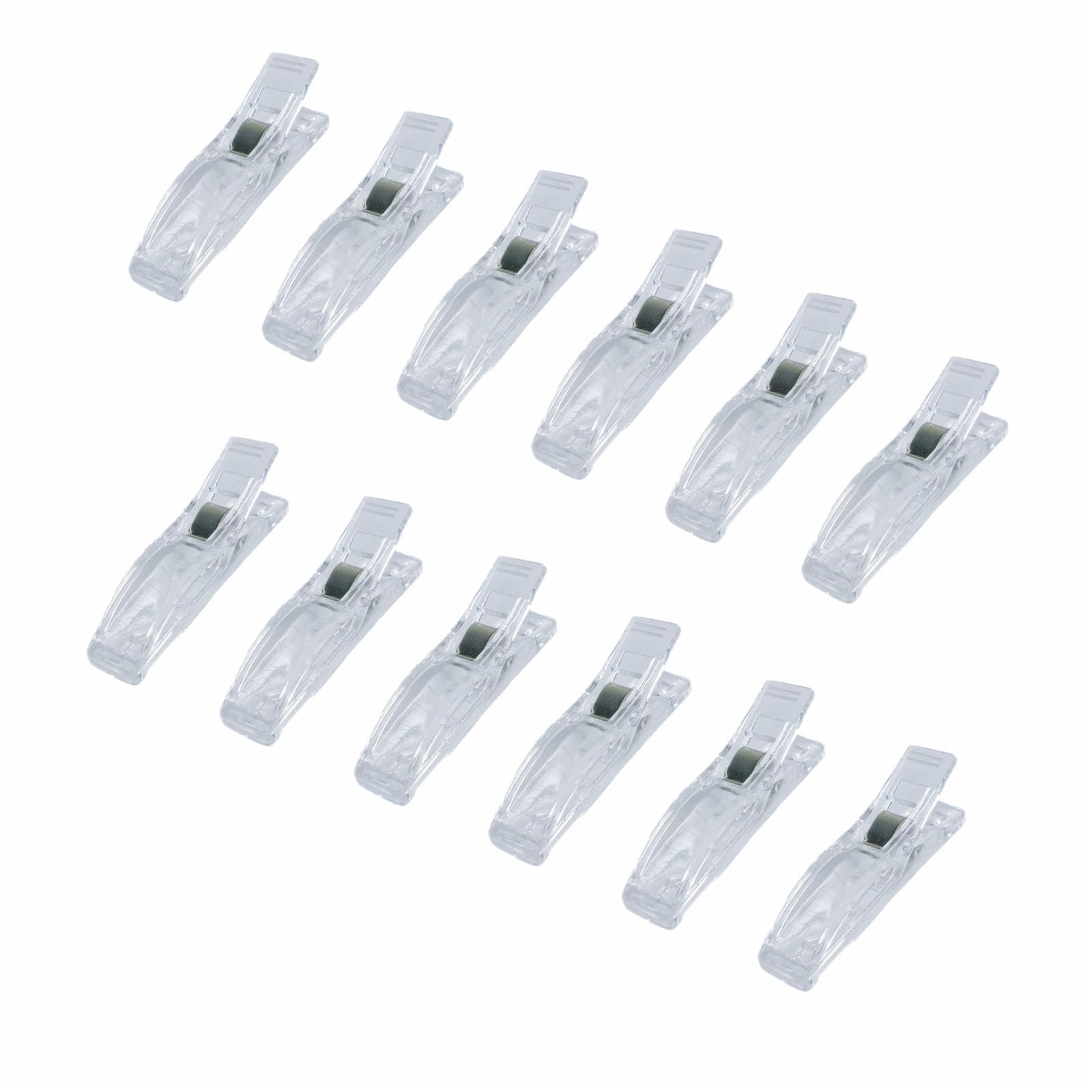 12 Clips for Pleated Paper Blinds Shades, Clear Plastic Blinds Clips for Window Temporary Window Blinds Shades Clips That Hold Curtains