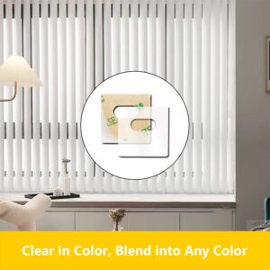 Alamic Vertical Blind Repair Tabs 120 Pieces Vertical Blind Repair Parts Vertical Blinds Replacement Parts Instead of Buying Vertical Blinds Replacement Slats - 60 Sets