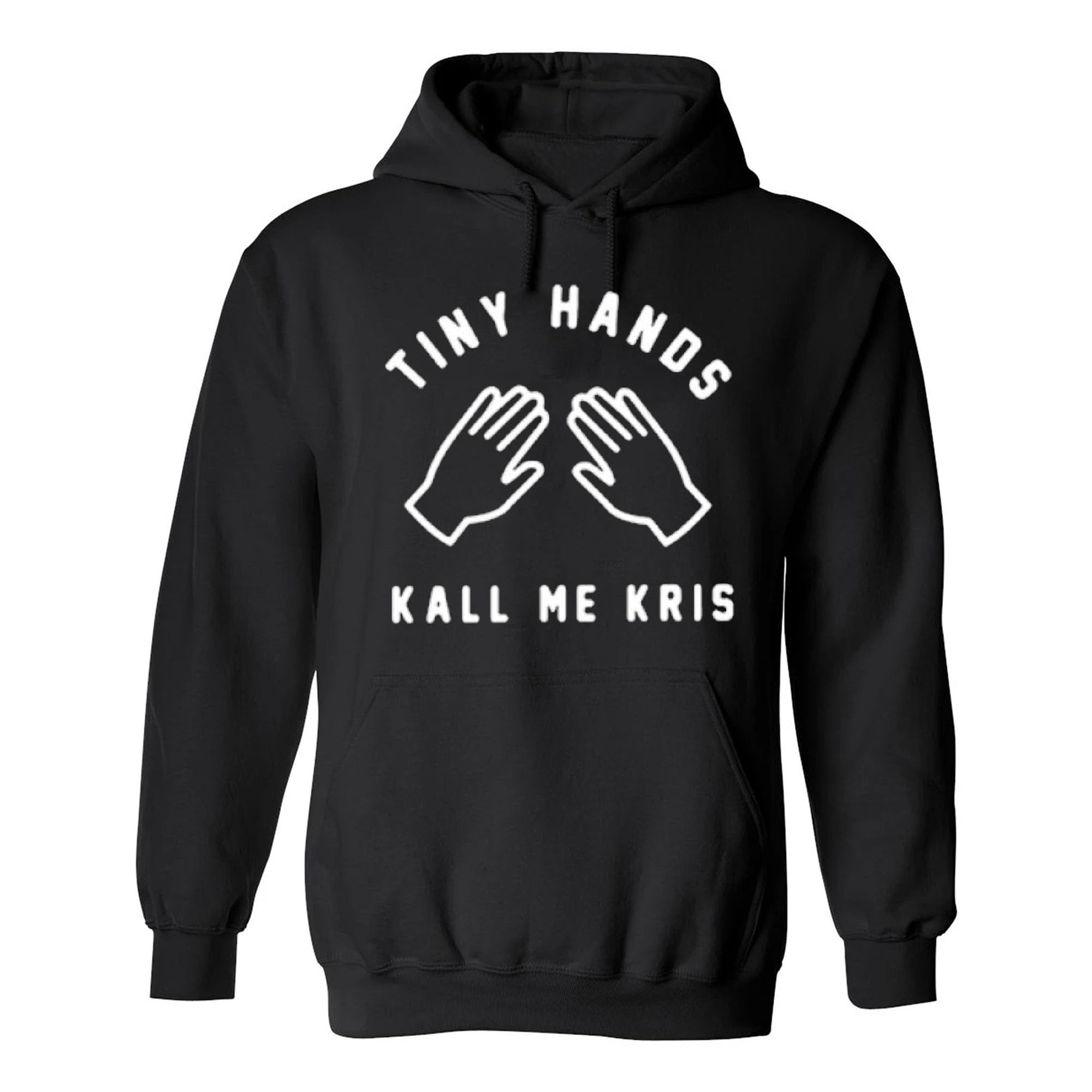 WAWNI Kallmekris Merch Tiny Hands Hoodie Sweatshirt Unisex Black (Black, XL)