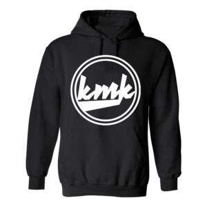 Kallmekris Hoodie Merch kmk Round Logo Merch Hoodie Unisex Black Tee (Black, 2XL)