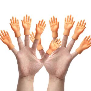 Yolococa Tiny Hands Finger Little Finger Puppets Mini Finger Hands Miniature Small Hands Tiktok 10 Pieces