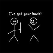 I Got Your Back Graphic Novelty Sarcastic Funny T Shirt XL Black