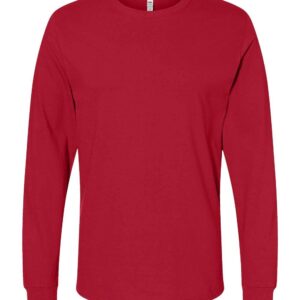 Fruit of the Loom Adult Iconic Long Sleeve T-Shirt M True RED