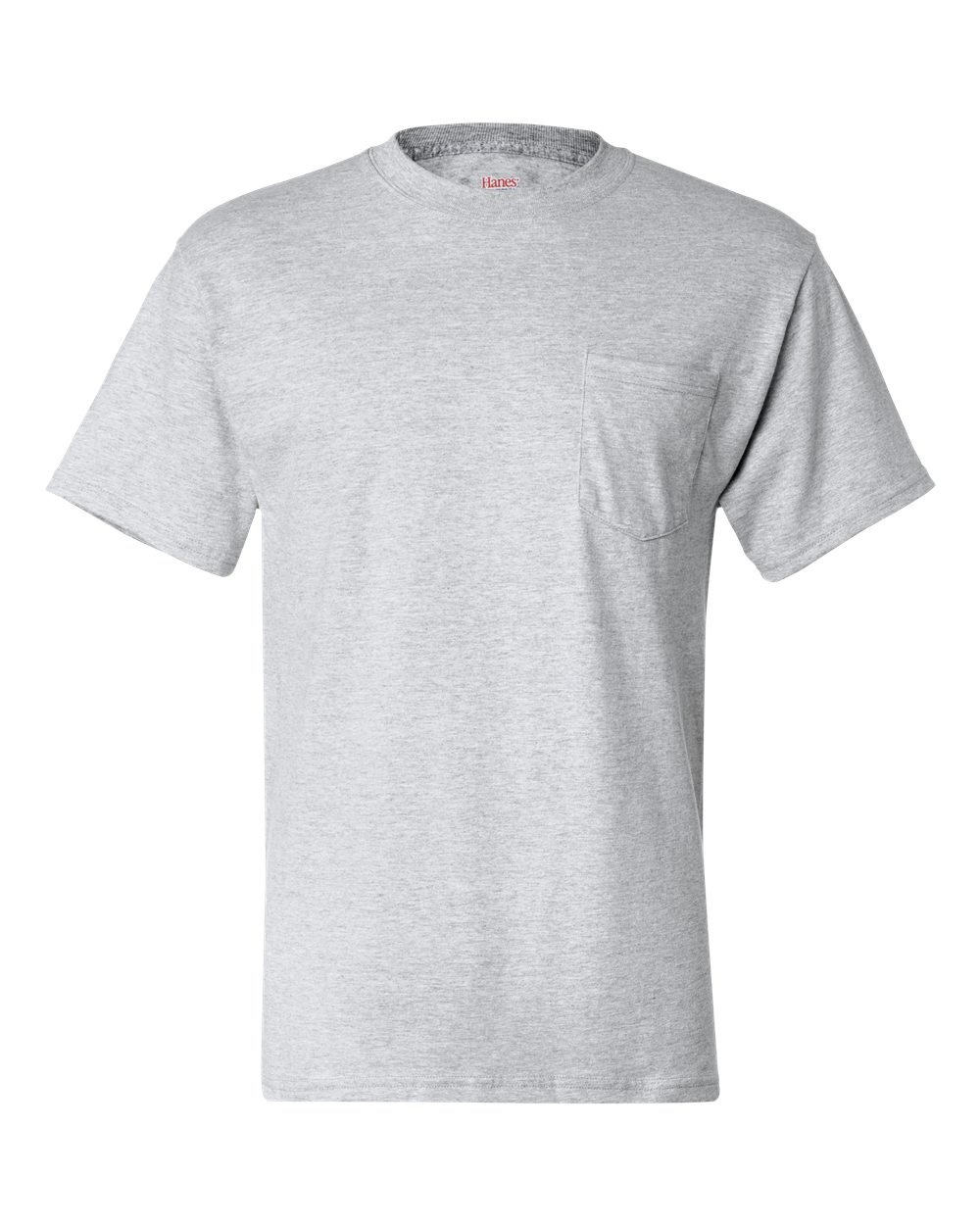 Hanes Beefy-T Adult Pocket T-Shirt Grey L