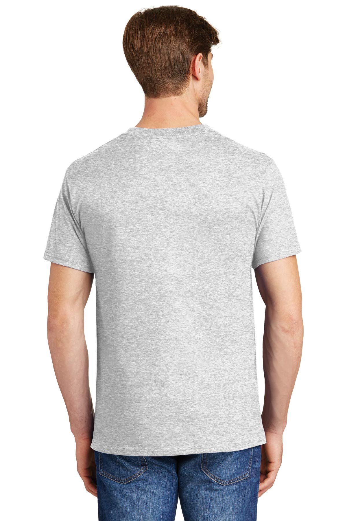 Hanes Beefy-T Adult Pocket T-Shirt Grey L