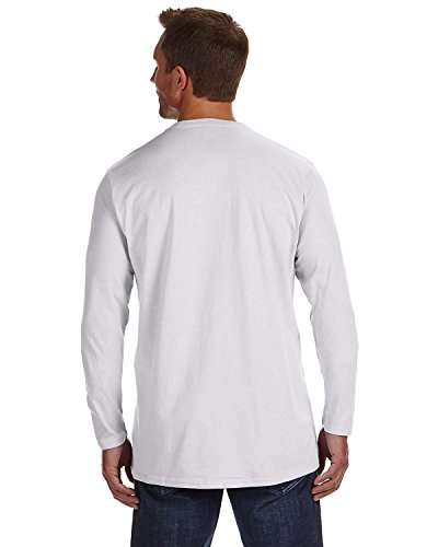 Hanes 4.5 oz., 100% Ringspun Cotton nano-T Long-Sleeve T-Shirt, Medium, ASH